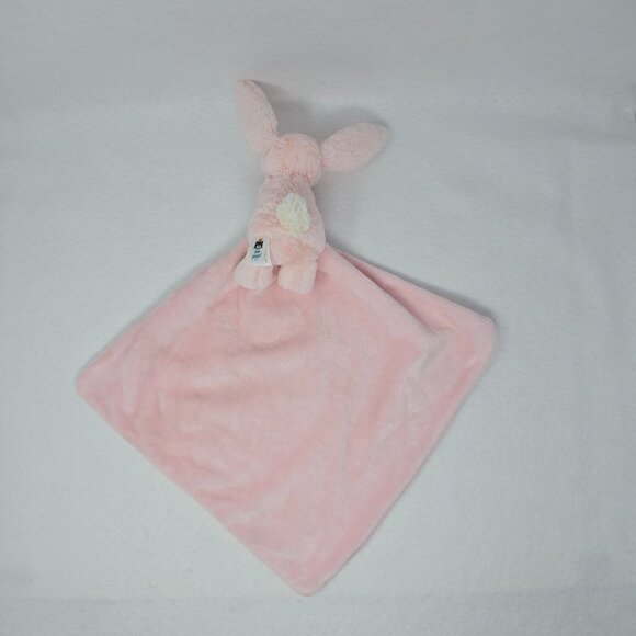 Jellycat Pink Bashful Bunny Soother Lovey Security Blanket Soft Plush Baby Toy - Picture 3 of 12